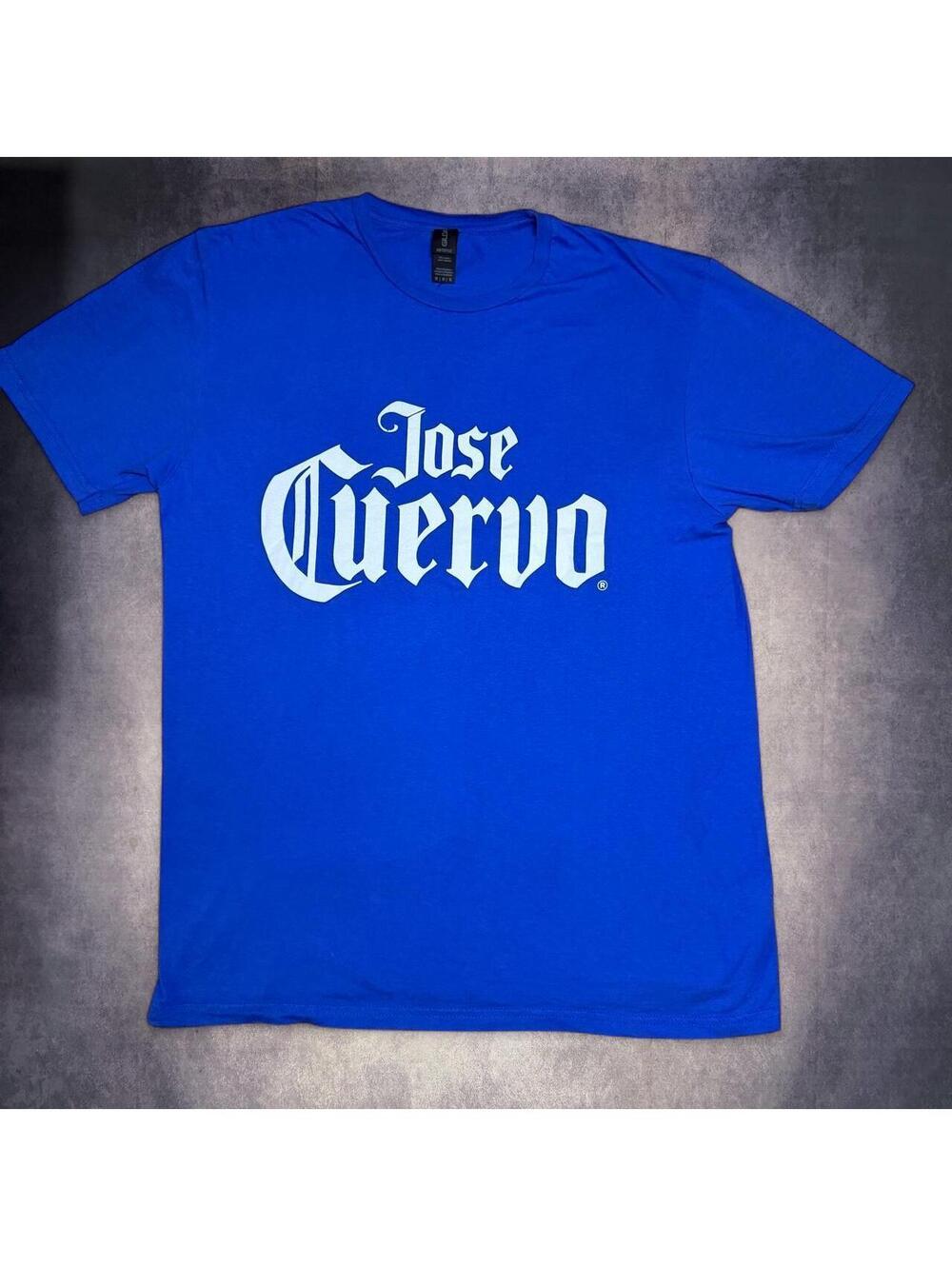 Blue Jose Cuervo T-shirt with white logo